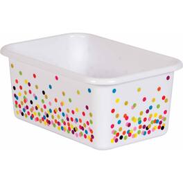 Teacher Created Resources - Confetti Small Plastic Storage Bin