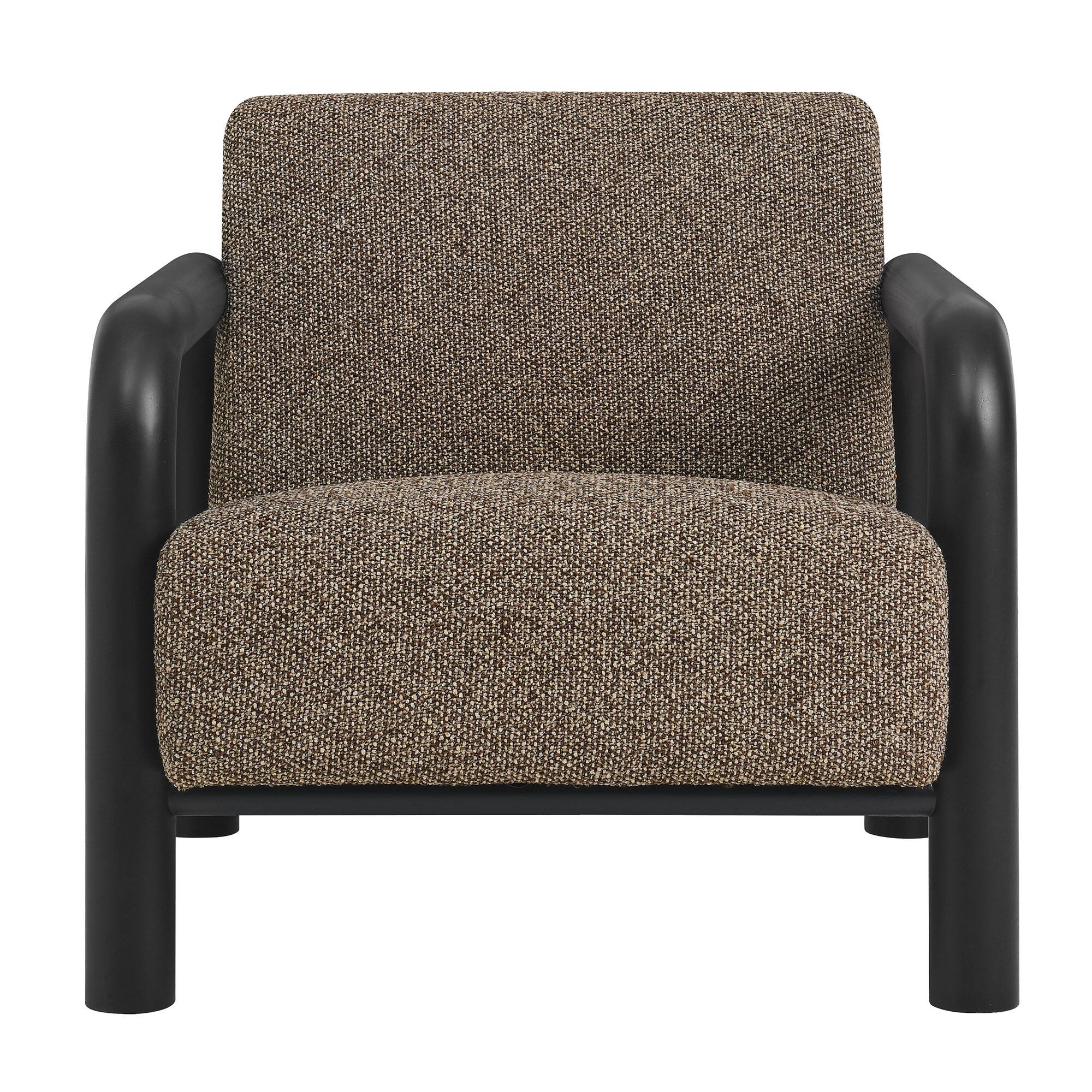 Alt View 4. Modway - Sereno Boucle Accent Chair by Modway - Earth Black.