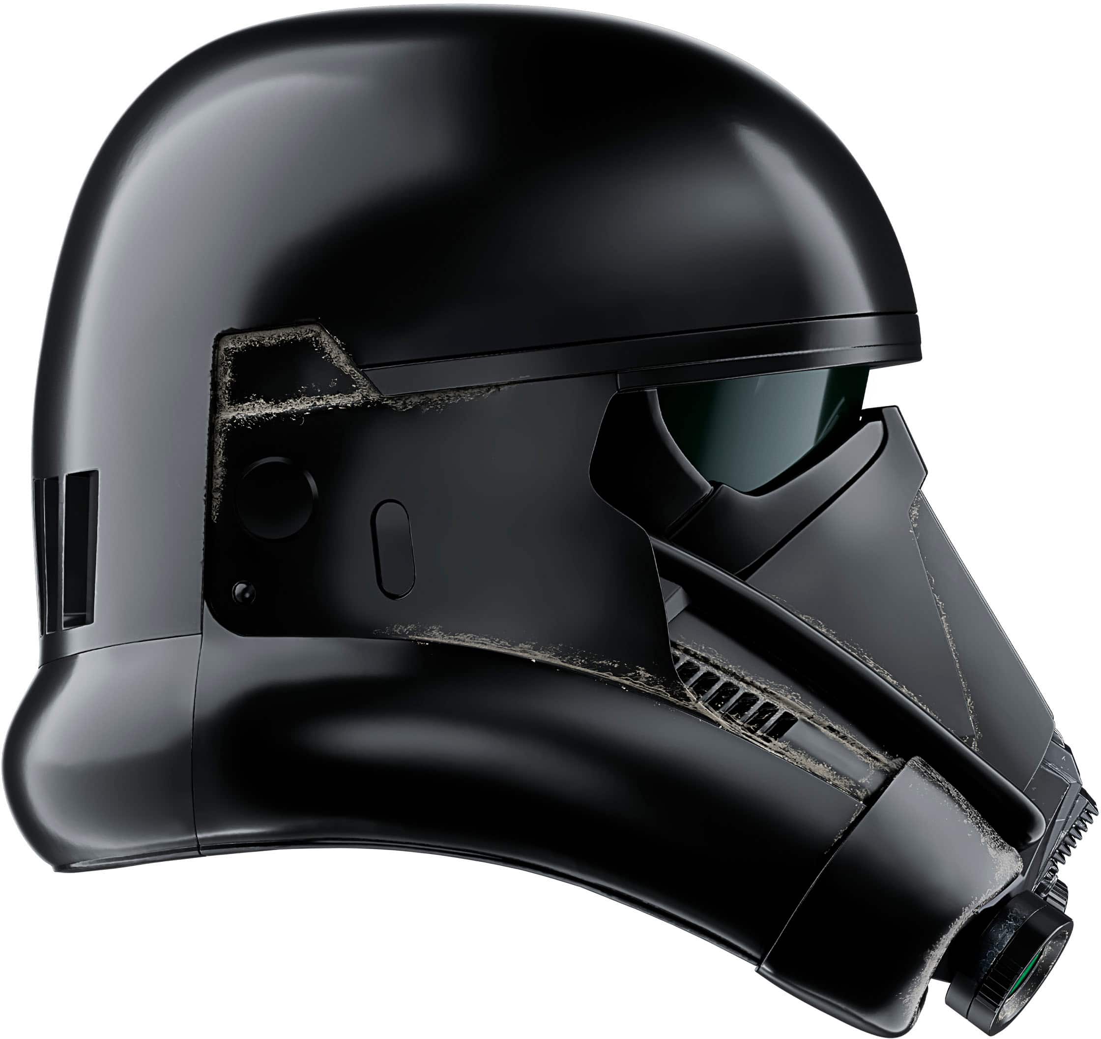 Left. Star Wars - The Black Series Imperial Death Trooper Electronic Helmet.