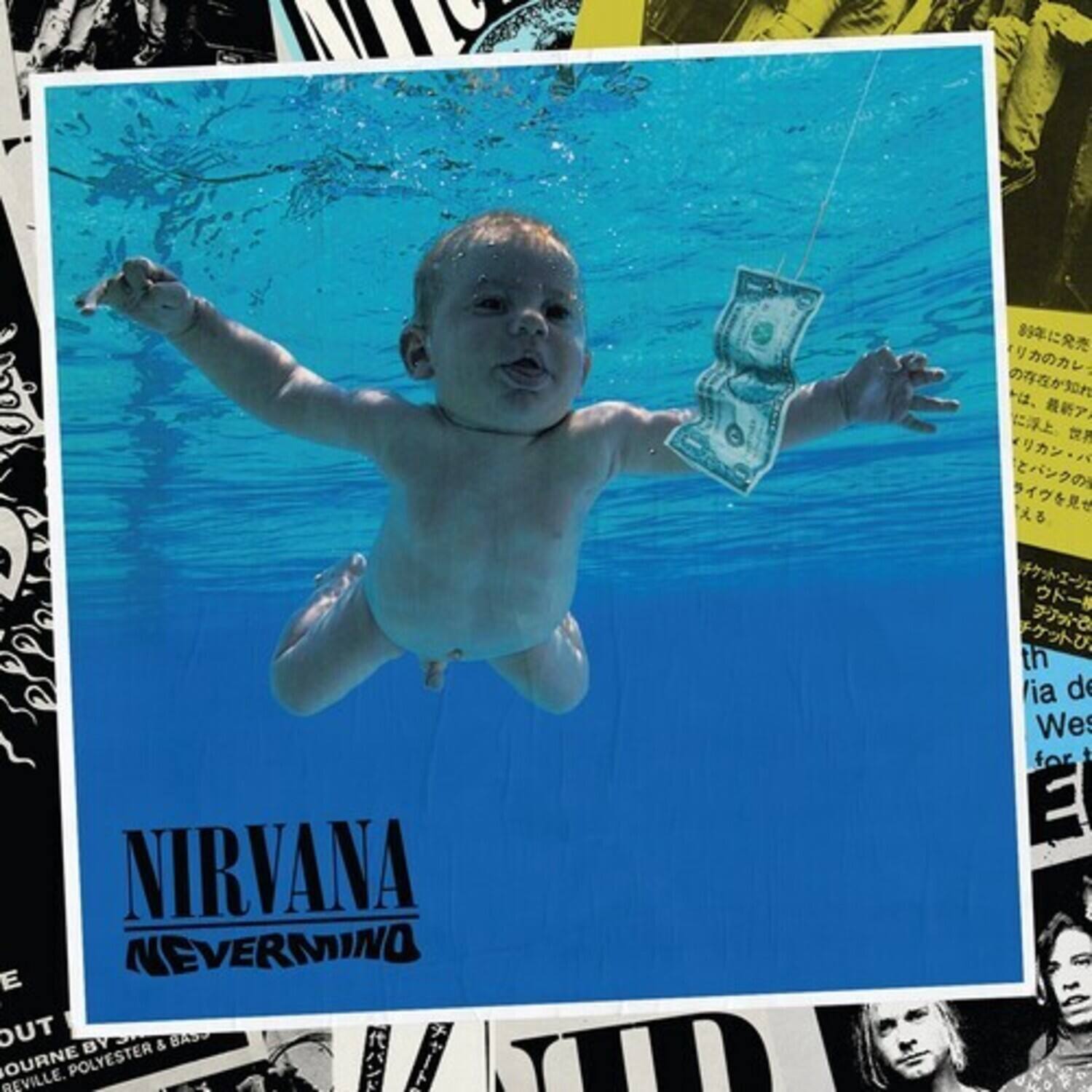 NIRVANA  
NEVERMIND  

th  
ia de  
West  
for E  

BOUT  
DURNE BY  
REVILLE, POLYESTER & BASS