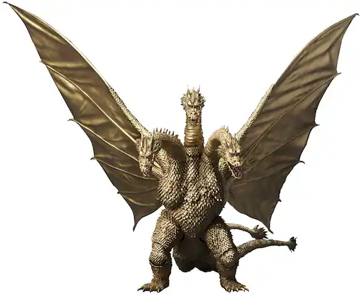Front. PopMarket - Tamashii Nations - Godzilla - S.H.MonsterArts - King Ghidorah 1972 Action Figure - COLLECTIBLES - Multicolor.