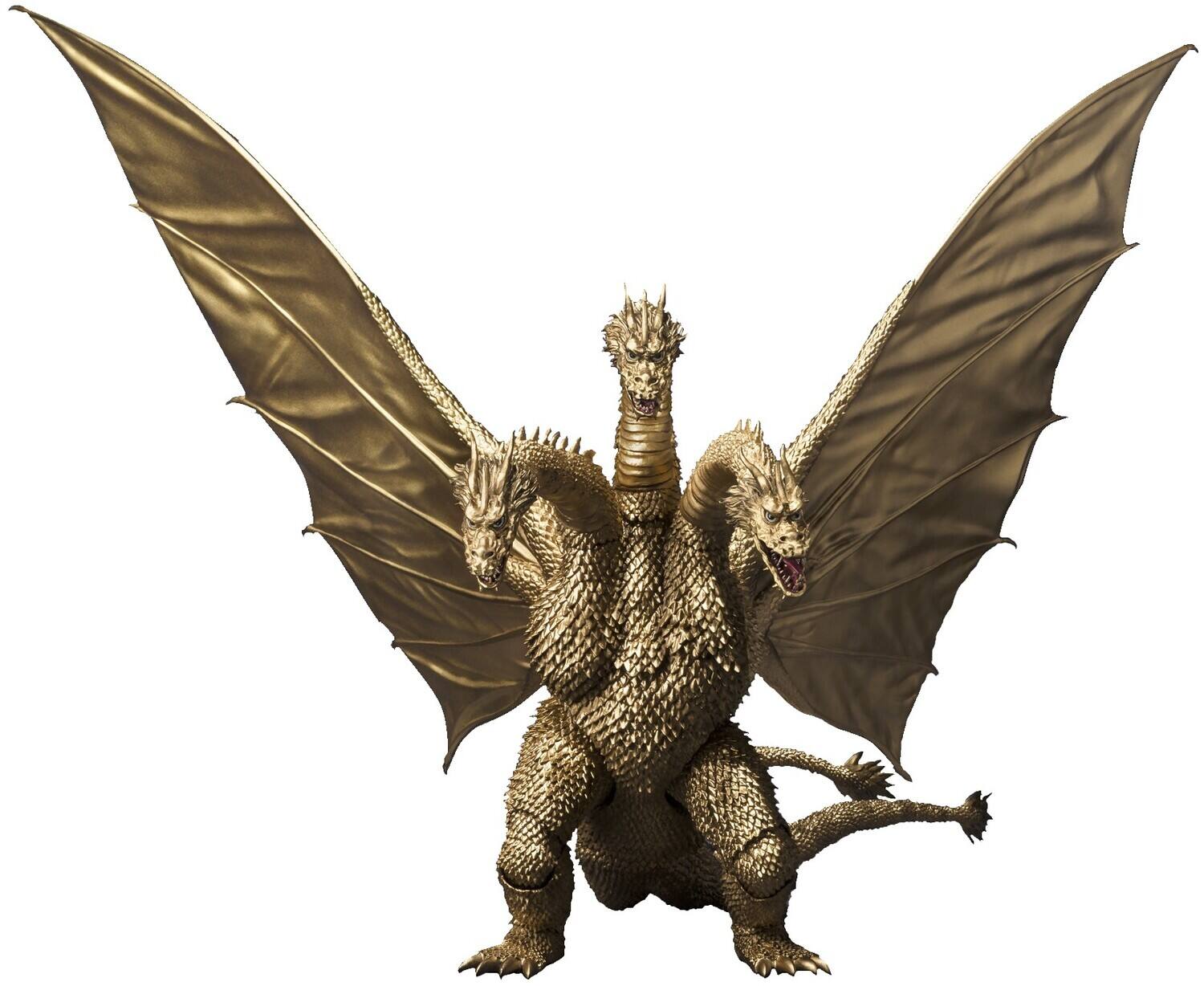 Front. PopMarket - Tamashii Nations - Godzilla - S.H.MonsterArts - King Ghidorah 1972  Action Figure   - COLLECTIBLES - Multicolor.