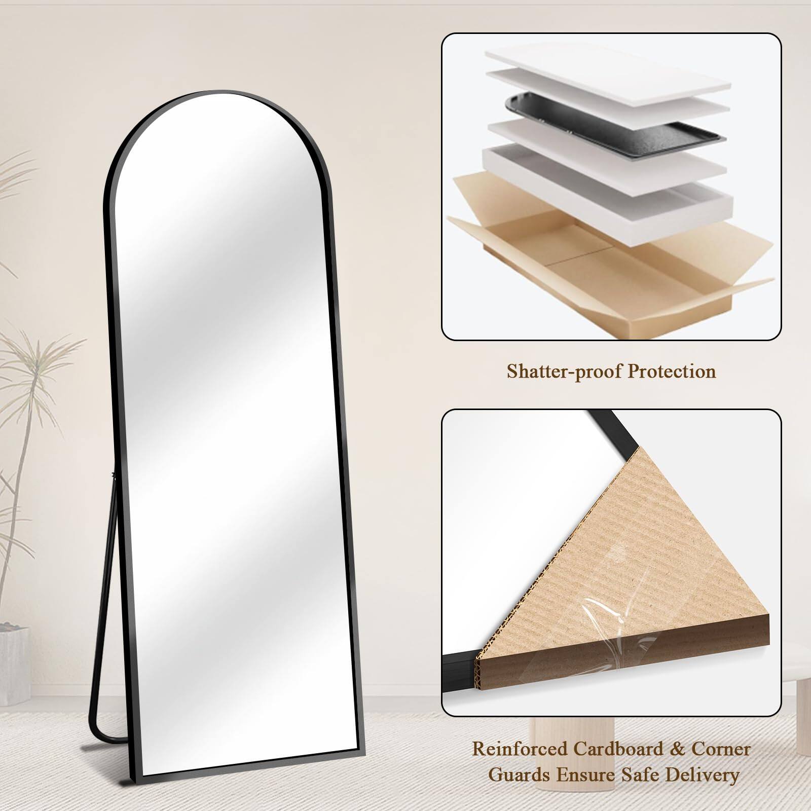 Shatter-proof Protection  
Reinforced Cardboard & Corner Guards Ensure Safe Delivery