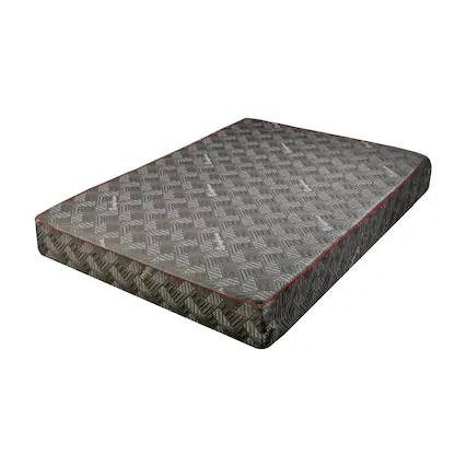 Front. GOODSILO - 10 Inch Queen Size Mattress with Breathable Cooling Foam and 7-Zone Ergonomic Support for Bedroom Sleep Comfort - Black and Silver.