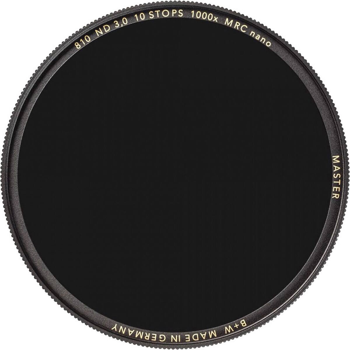 810 ND 3.0 10 STOPS 1000x MRC nano  
MASTER  
B+W MADE IN GERMANY