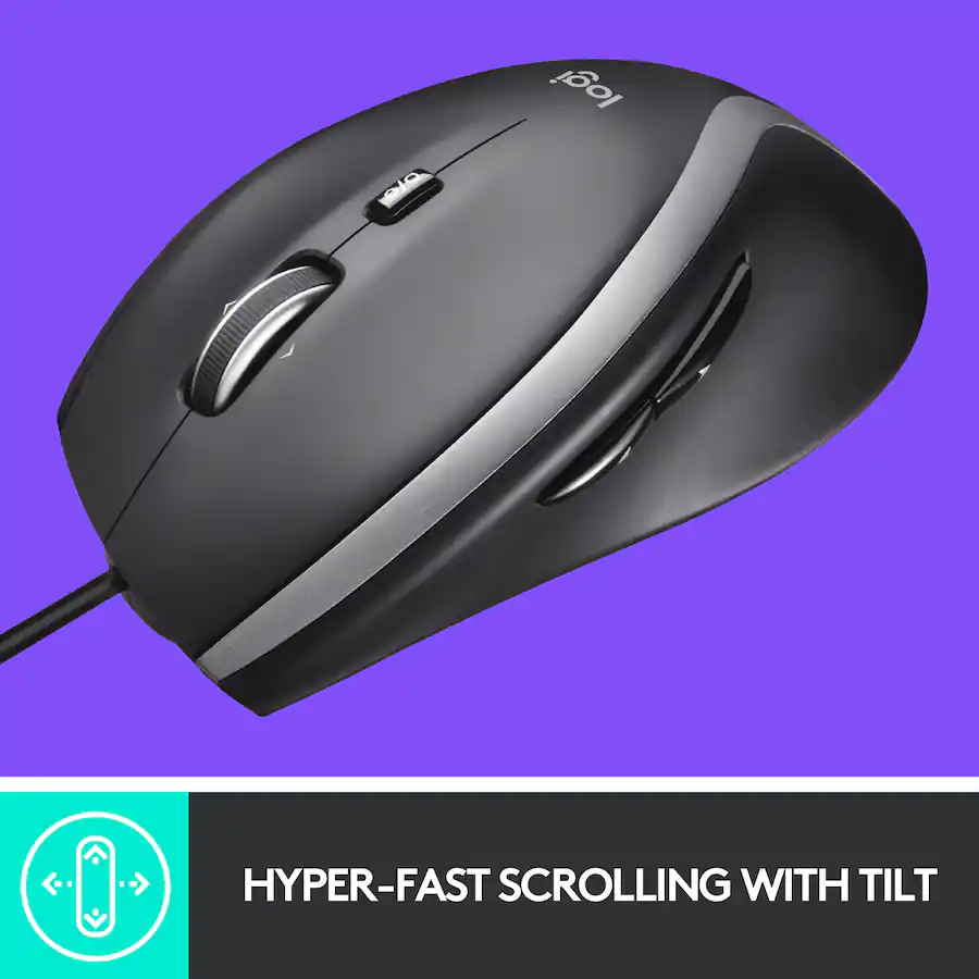Logitech M500s Advanced Wired Optical Mouse with Hyper fast Scrolling ...