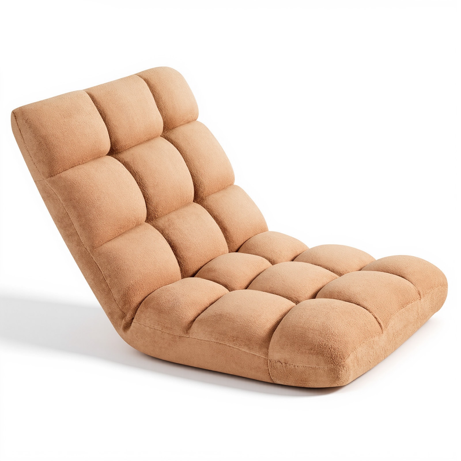VEVOR - Floor Chair, 14 Adjustable Positions Folding Floor Gaming Chair with Back Support, Sturdy Metal Frame with Recycled Foam - Brown price history on PriceWatchPro