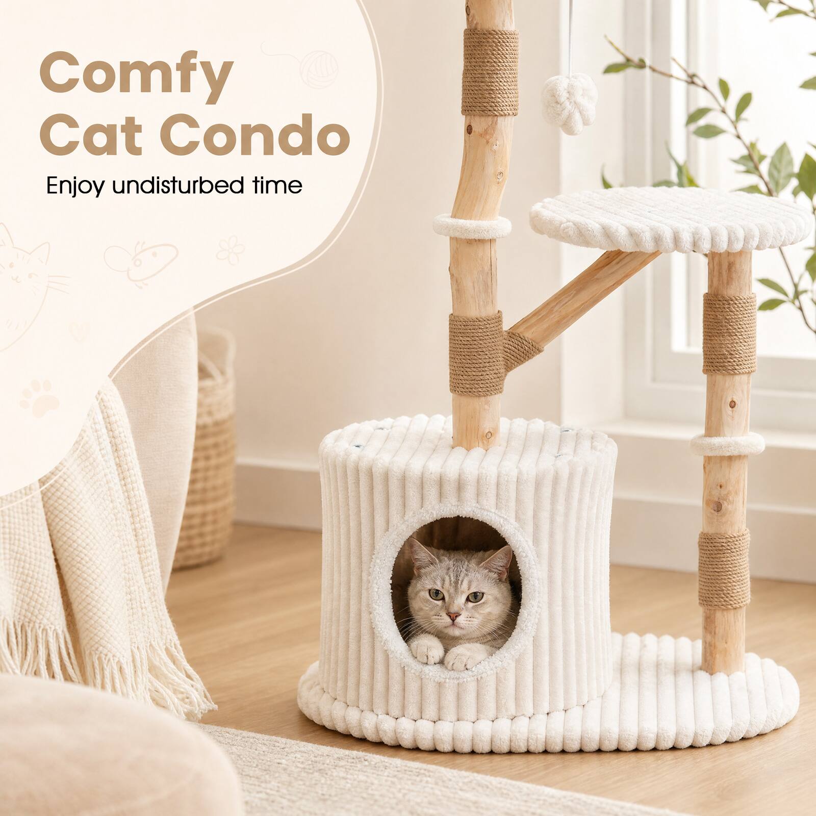 Comfy Cat Condo  
Enjoy undisturbed time
