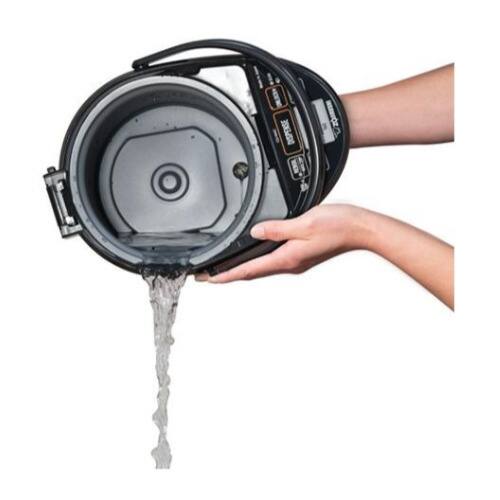 Angle. Zojirushi - Zojirushi CD-NAC40BM Micom Water Boiler and Warmer (4-Liter, Metallic Black) - Black.