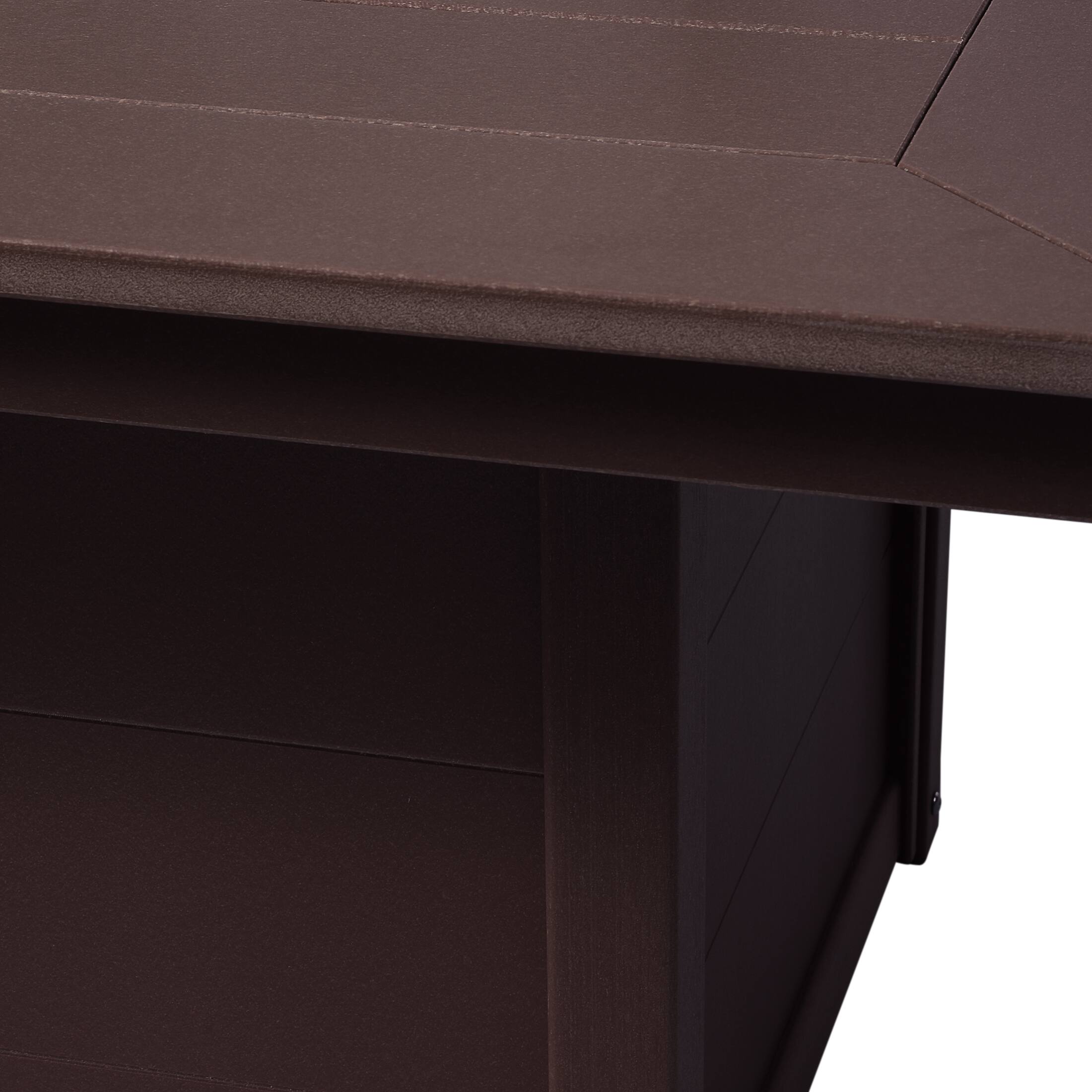 Alt View 3. WestinTrends - WestinTrends Helios Modern Outdoor Patio Propane 42" Square Fire Pit Table.