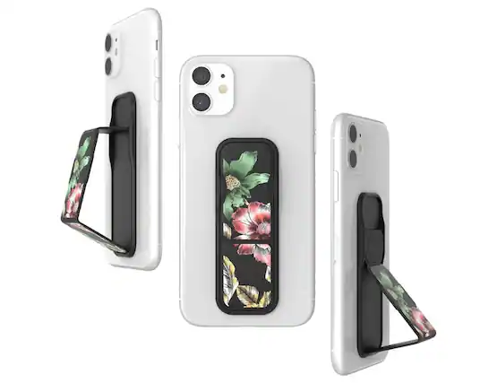 Front. CLCKR - Clckr RF Richmond & Finch Stand & Grip phone Grip | Color: Floral - Floral.