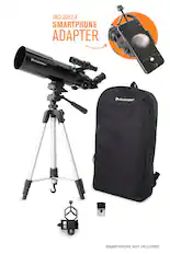 INCLUDES A SMARTPHONE ADAPTER
CELESTRON - 1M
SMARTPHONE NOT INCLUDED