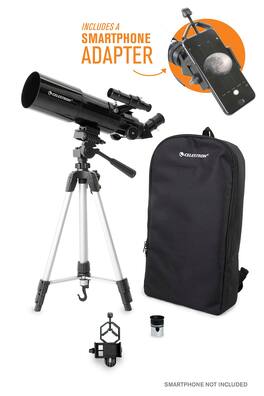 Celestron - Travel Scope 80 Portable Telescope with Smartphone Adapter