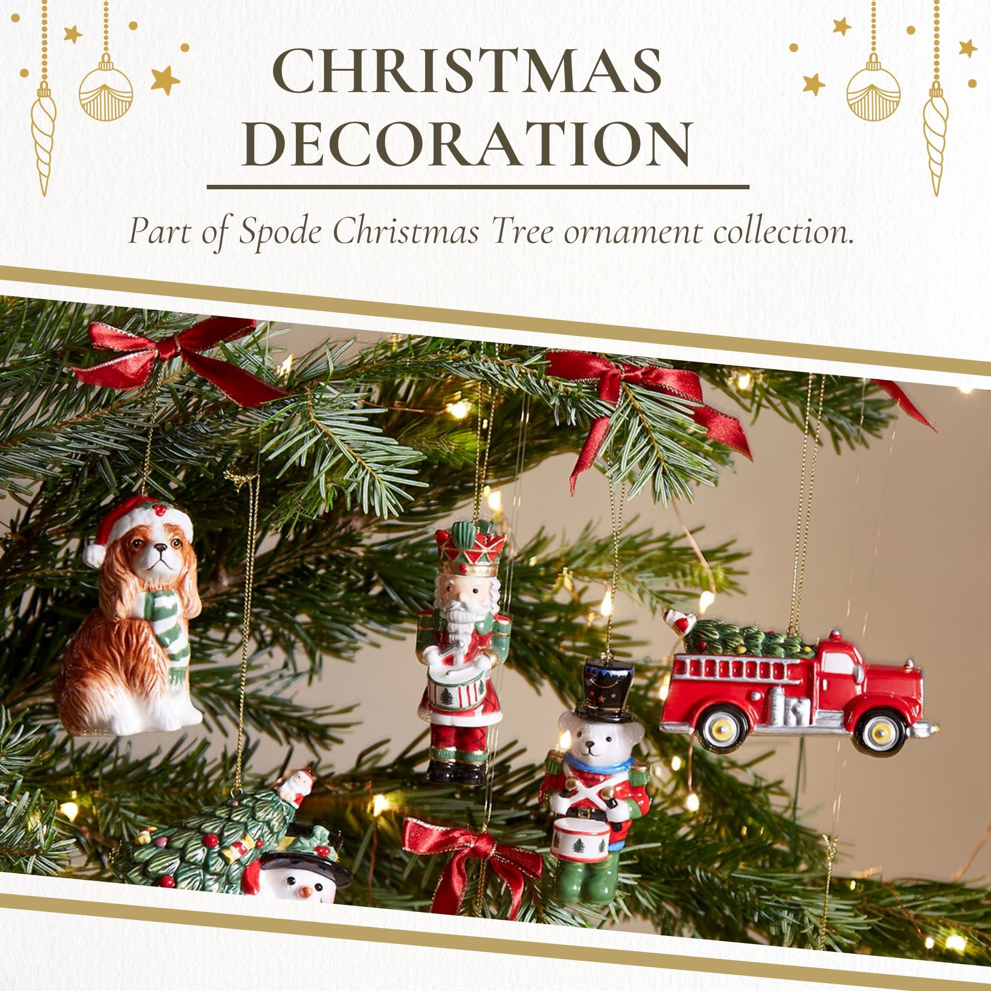 CHRISTMAS DECORATION  
Part of Spode Christmas Tree ornament collection.