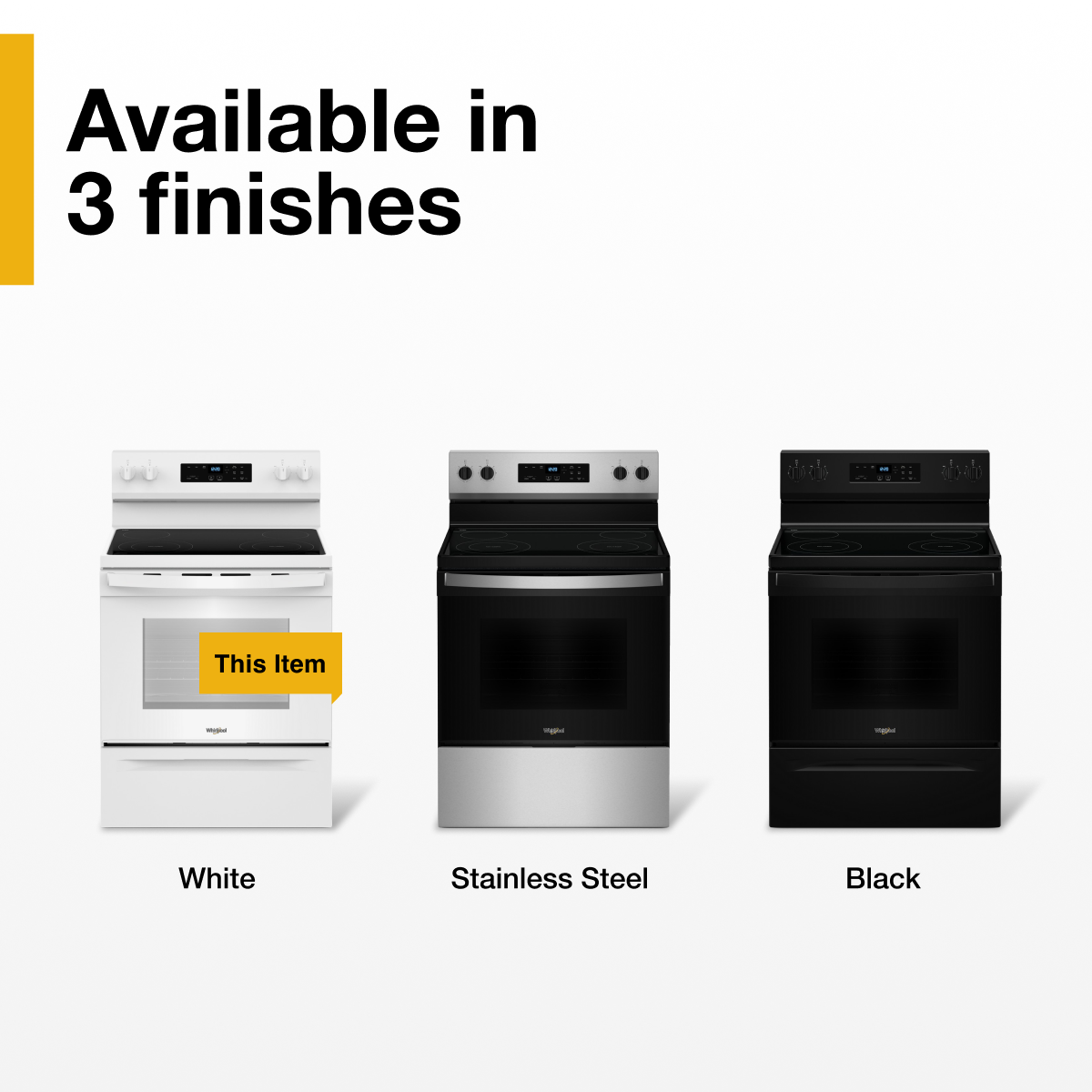 Available in 3 finishes

This Item

White Stainless Steel Black
