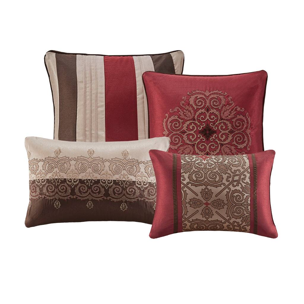 Alt View 3. Gracie Mills - Gracie Mills Morton 24-Piece Complete Bedroom Makeover Room-in-a-Bag Set - Red.