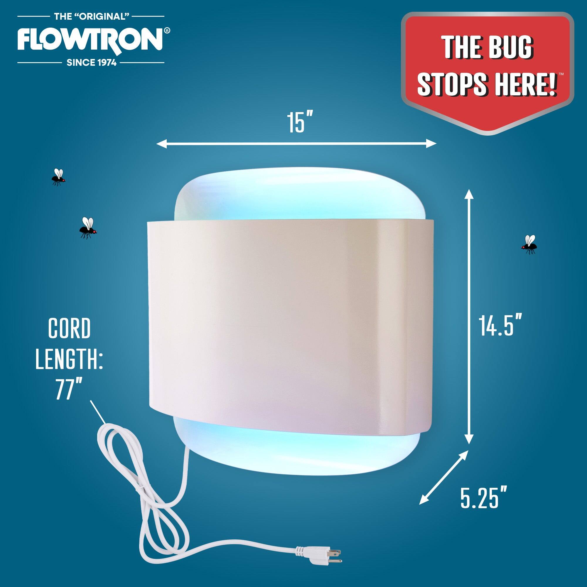 THE "ORIGINAL" FLOWTRON SINCE 1974

THE BUG STOPS HERE!

CORD LENGTH: 77"

15"  
14.5"  
5.25"