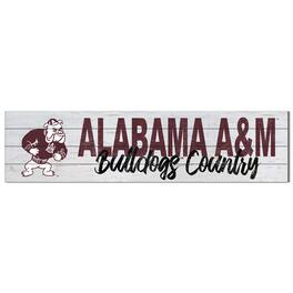 Jardine - Alabama A&M Bulldogs 40'' x 10'' Logo Sign - White