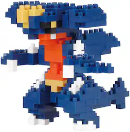 Bandai - Nanoblock - Pokemon Series - Garchomp Building Kit - COLLECTIBLES - Multicolor