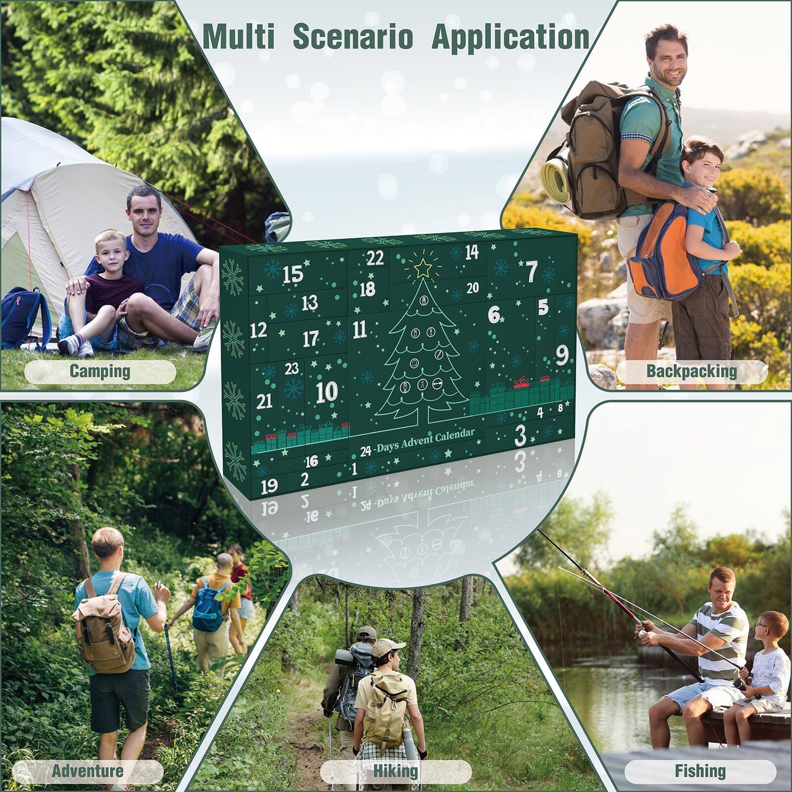 Multi Scenario Application

Camping

Backpacking

Adventure

Hiking

Fishing

Advent Calendar 24 Days

1 2 3 4 5 6 7 8 9 10 11 12 13 14 15 16 17 18 19 20 21 22 23 24