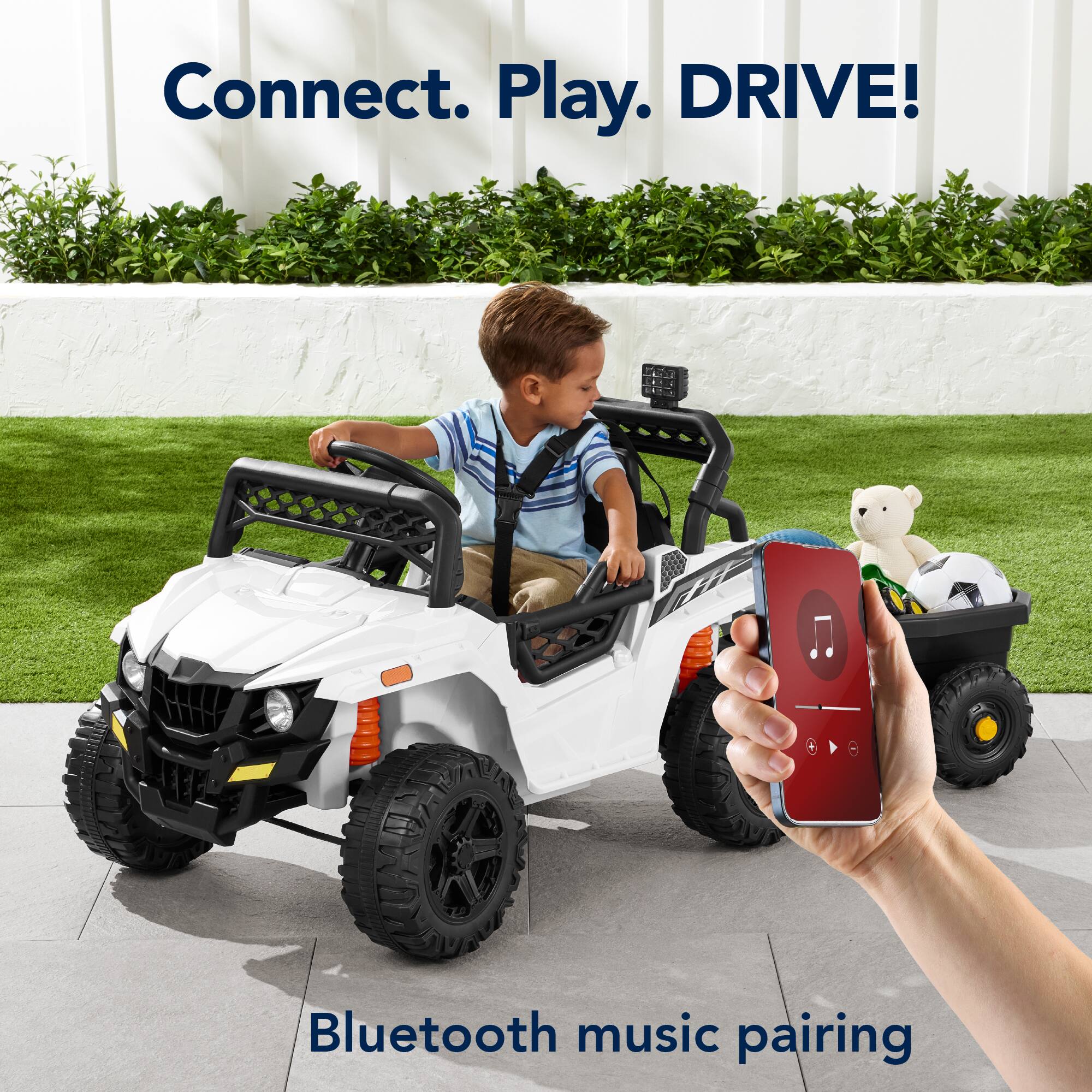Connect. Play. DRIVE! Bluetooth music pairing