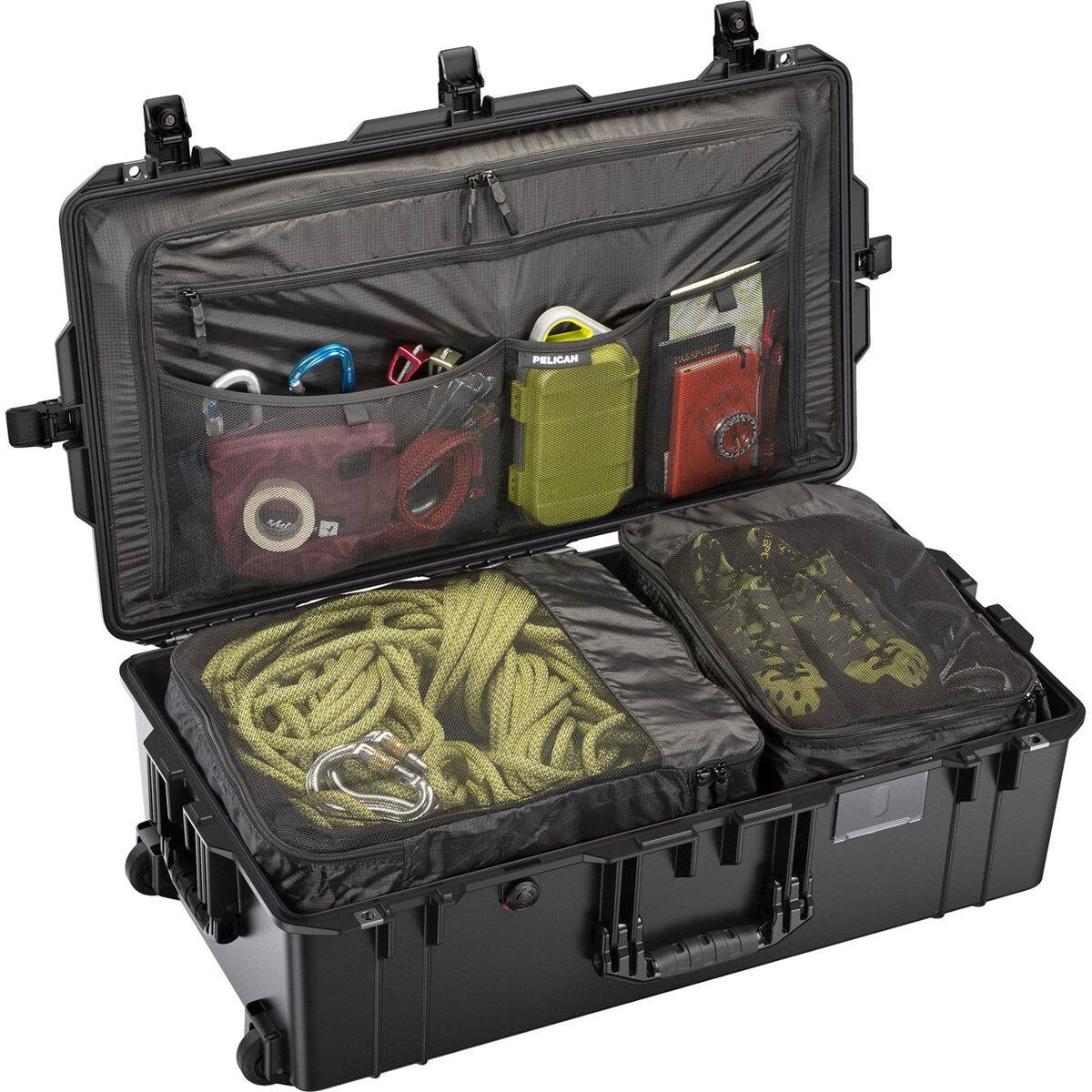Alt View 1. Pelican - Pelican 1615TRVL Wheeled Check-In Air Travel Case with Lid Organizer and Packing Cubes, Black - Black.