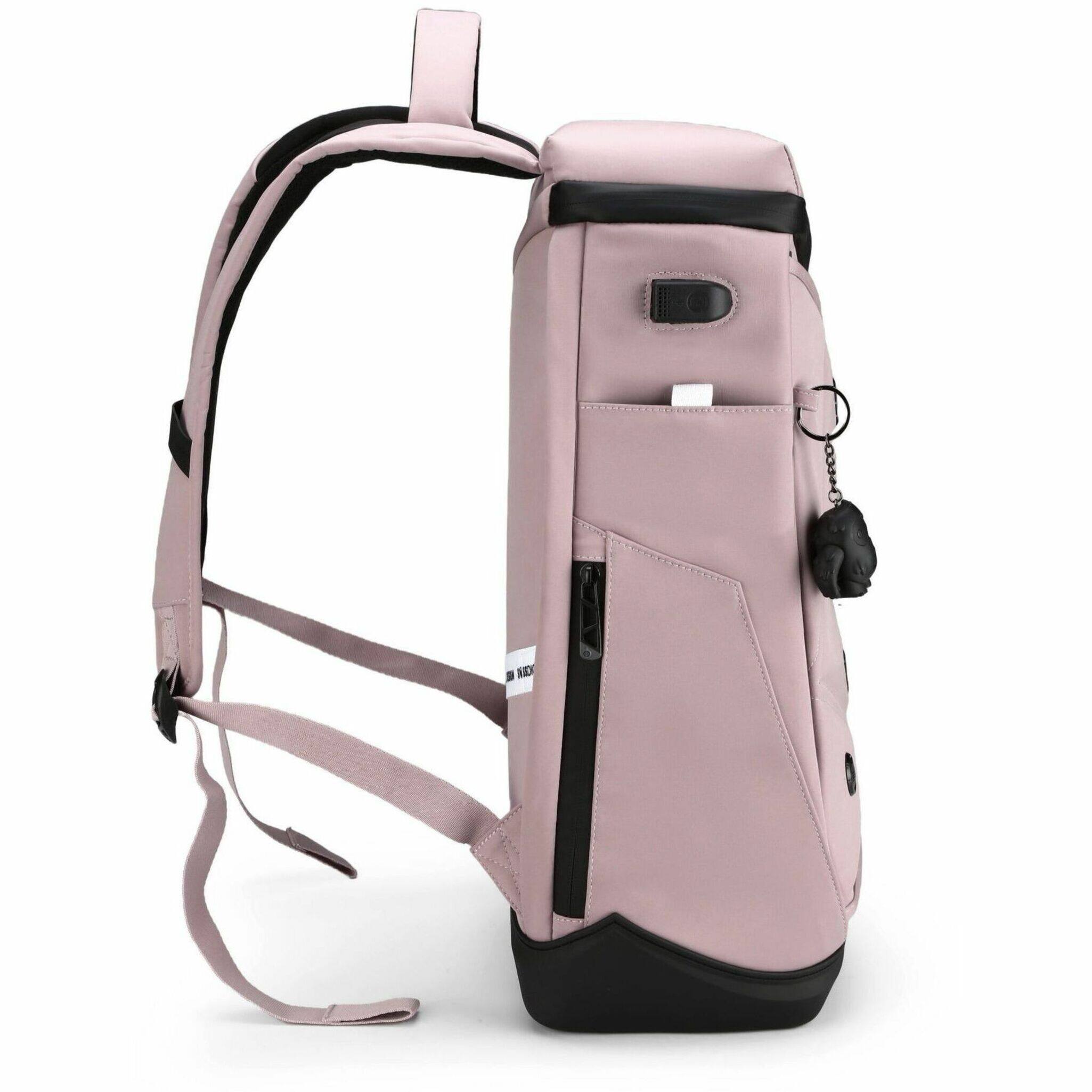 Alt View 13. Swissdigital Design - SEON L+ TSA-Friendly Backpack With USB Charging Port  RFID Protection and Fits Up to 16″ Laptop - Lotus.