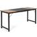 Alt View 17. Costway - Large Computer Desk Writing Desk - 63" Wide - Black/Rustic Brown.