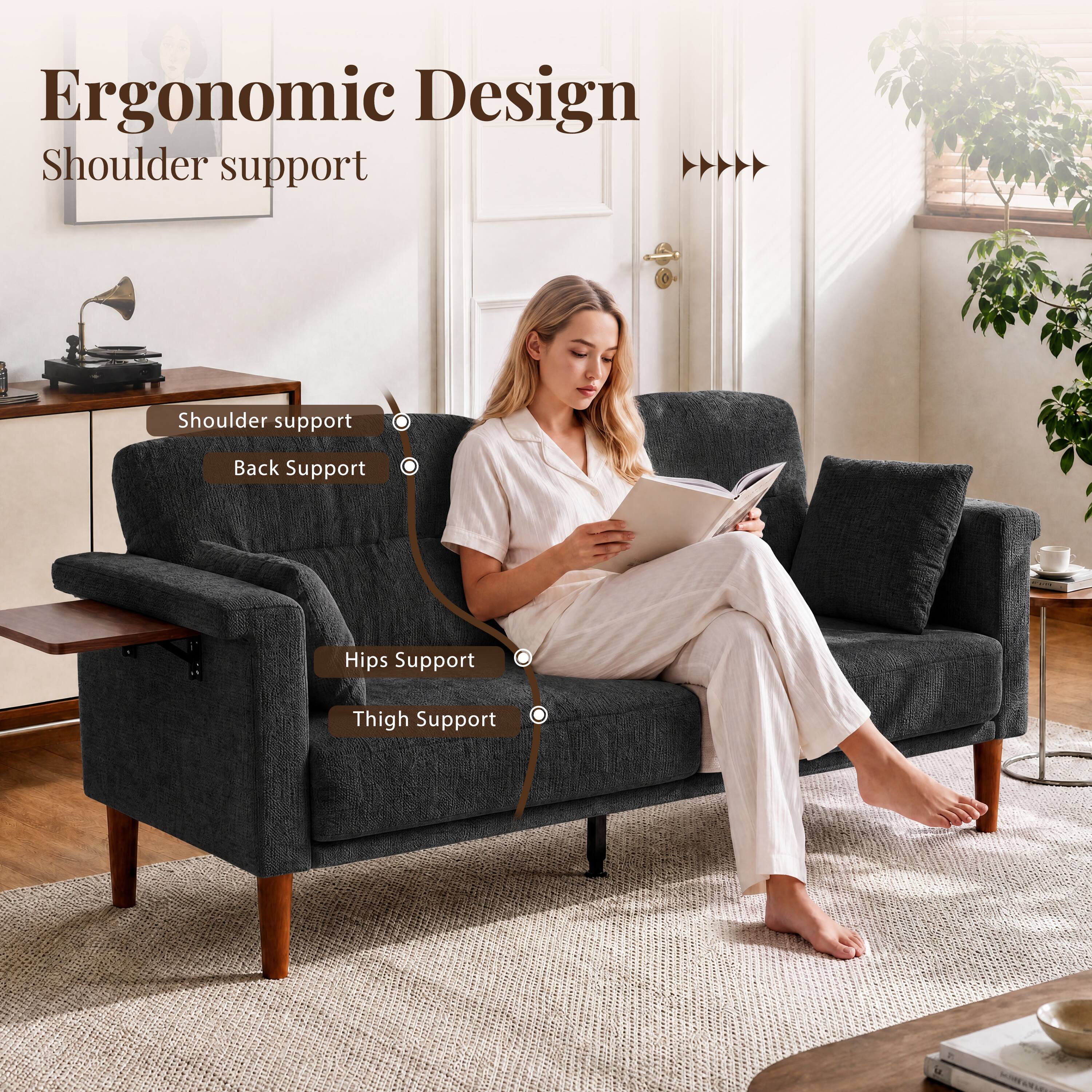 Ergonomic Design  
Shoulder support  
Shoulder support  
Back Support  
Hips Support  
Thigh Support