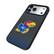 Alt View 1. Keyscaper - Kansas Jayhawks Linen Logo iPhone Bump Case - 16 Pro Max - Black.
