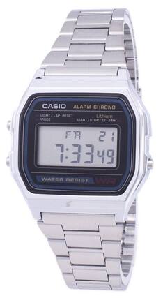 CASIO
ALARM CHRONO
LIGHT/LAP-RESET
Lithium
MODE
START/STOP 12/24H
FR 21
7:33:49
WATER RESIST
WR