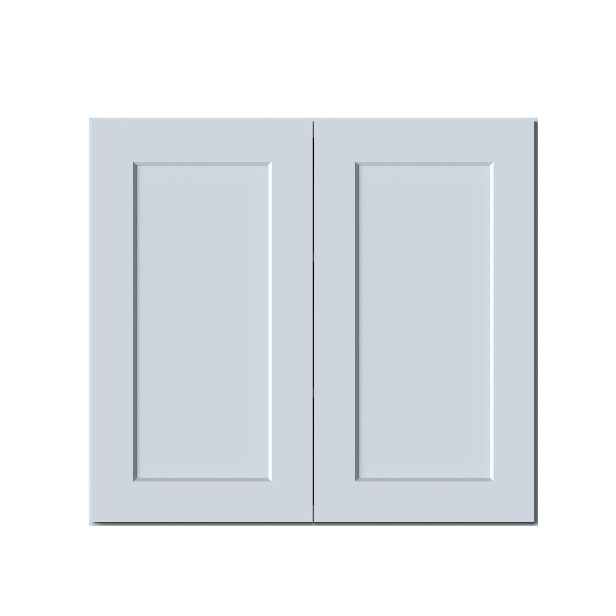 Front. Boyel Living - 33in.W x12in.D x30in.H WALL CABINET Fully assembled Cabinet With Two HDF Doors - Gray.