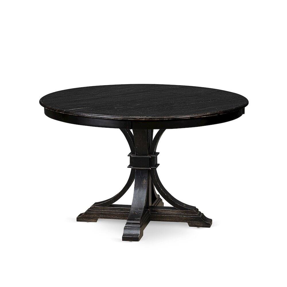 Alt View 3. East West Furniture - Kitchen Table - Black.
