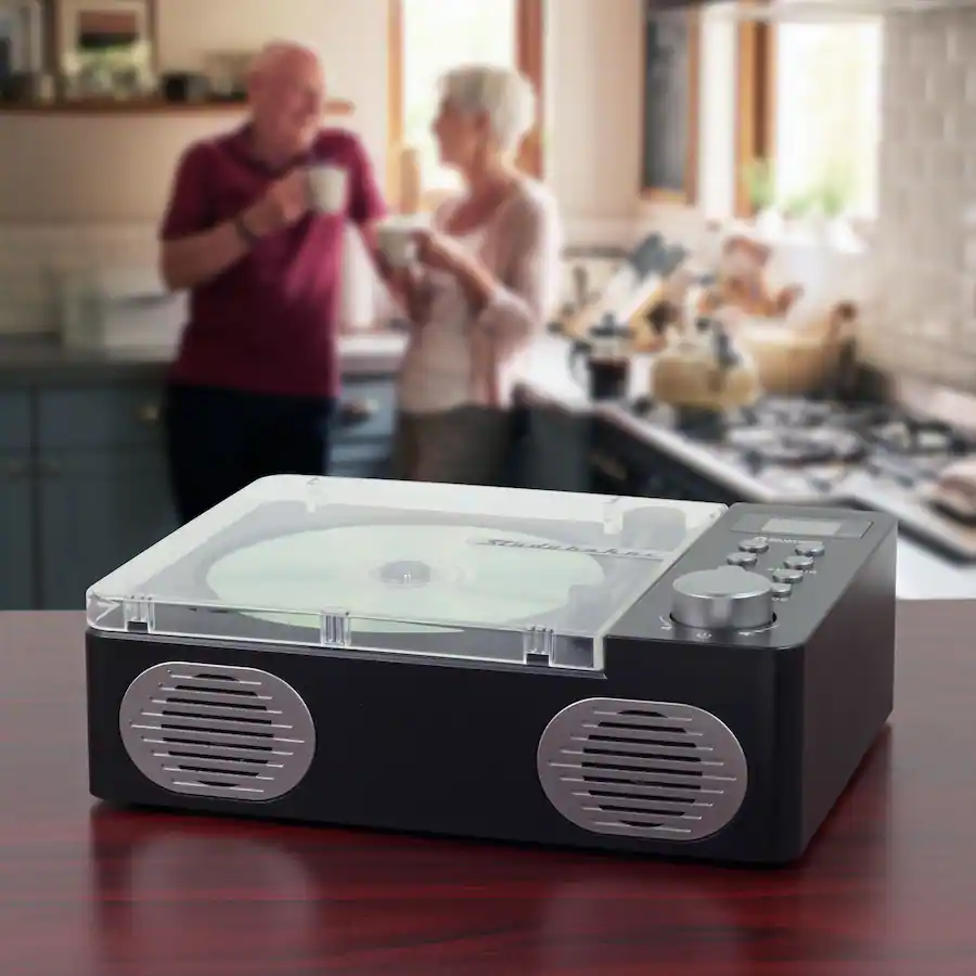 Studebaker SB3720B Retro CD Player with Bluetooth Black SB3720B - Best Buy