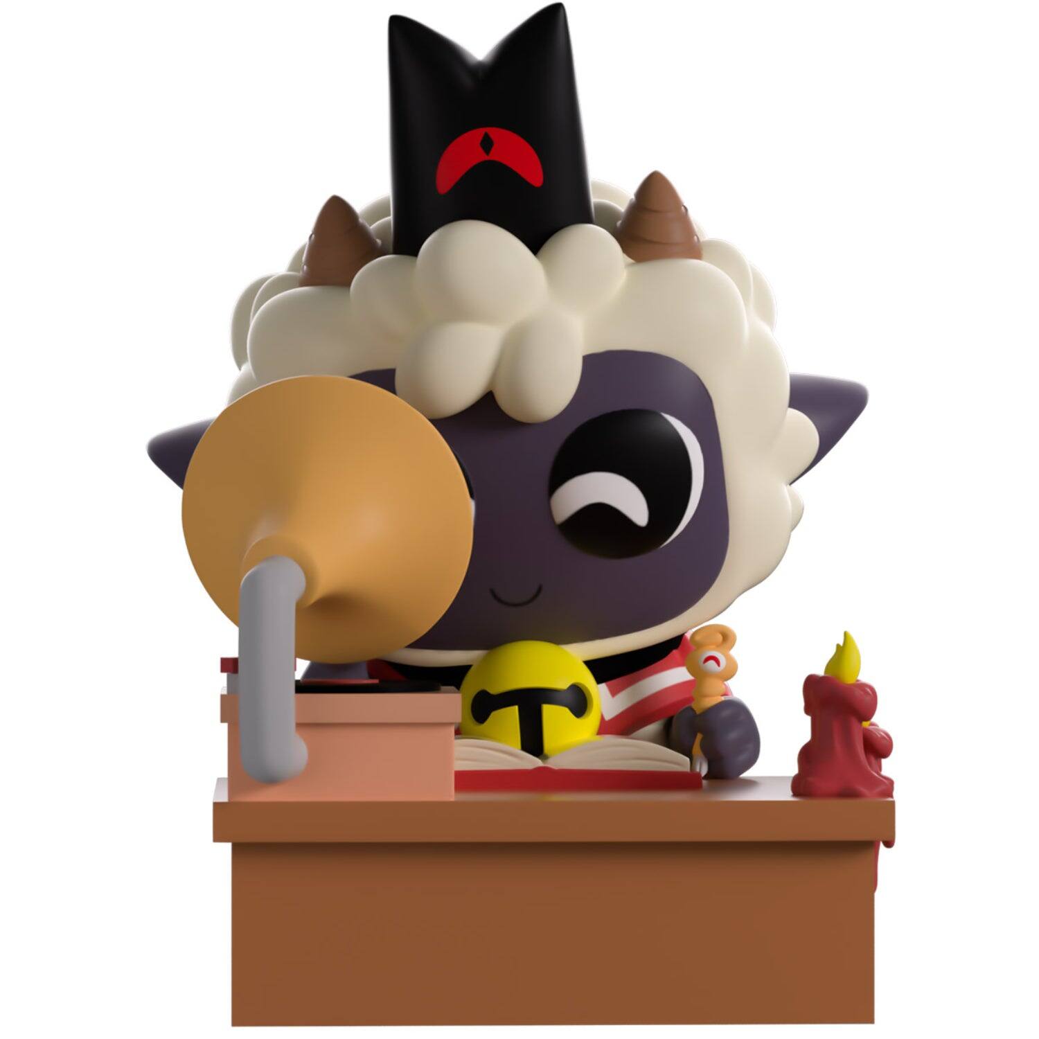 Alt View 3. Youtooz - Youtooz: Cult of the Lamb Collection [Lofi Lamb Vinyl Figure #7].
