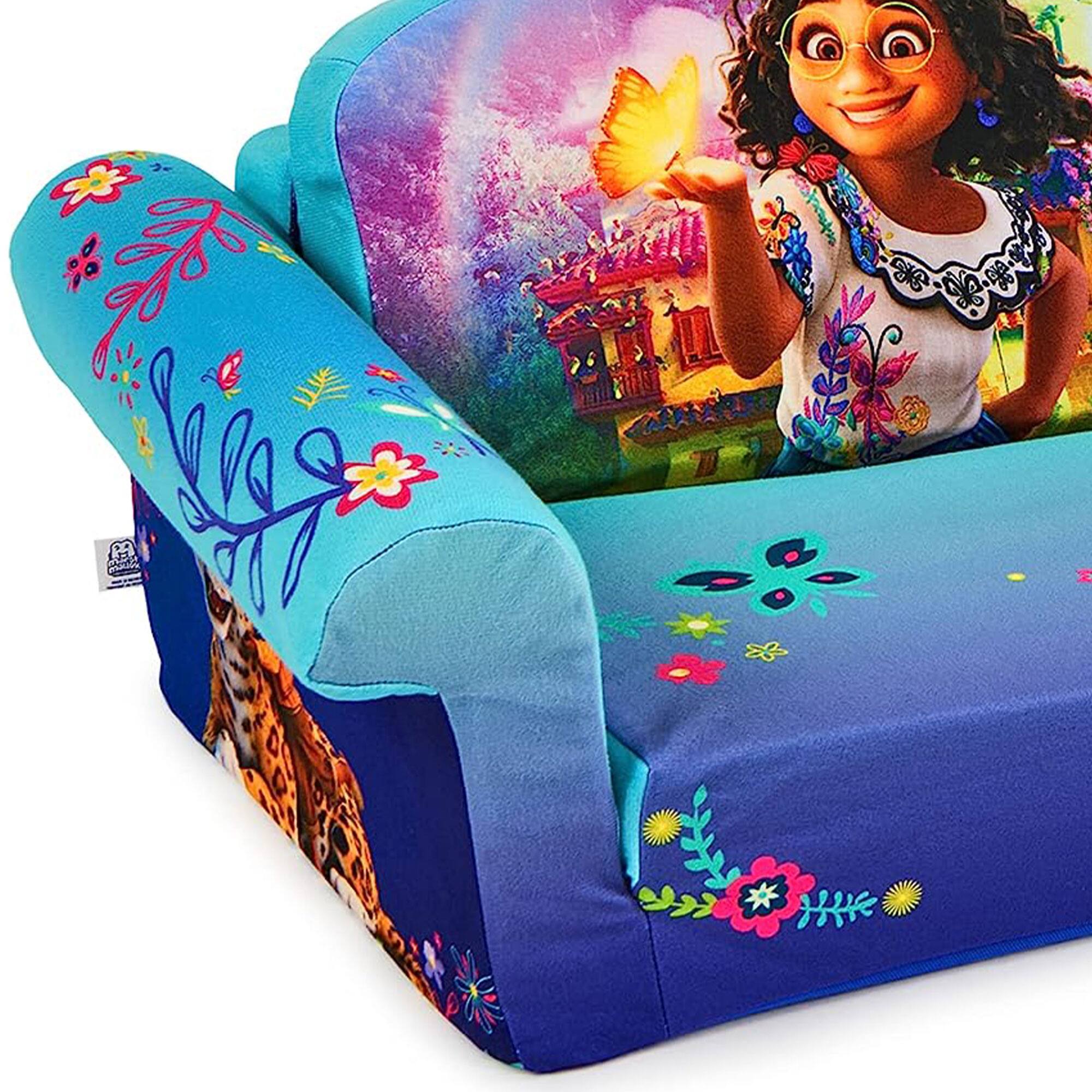 Alt View 8. Marshmallow Furniture - Marshmallow Furniture Kids 2-in-1 Flip Open Foam Compressed Sofa Bed, Encanto - Encanto.