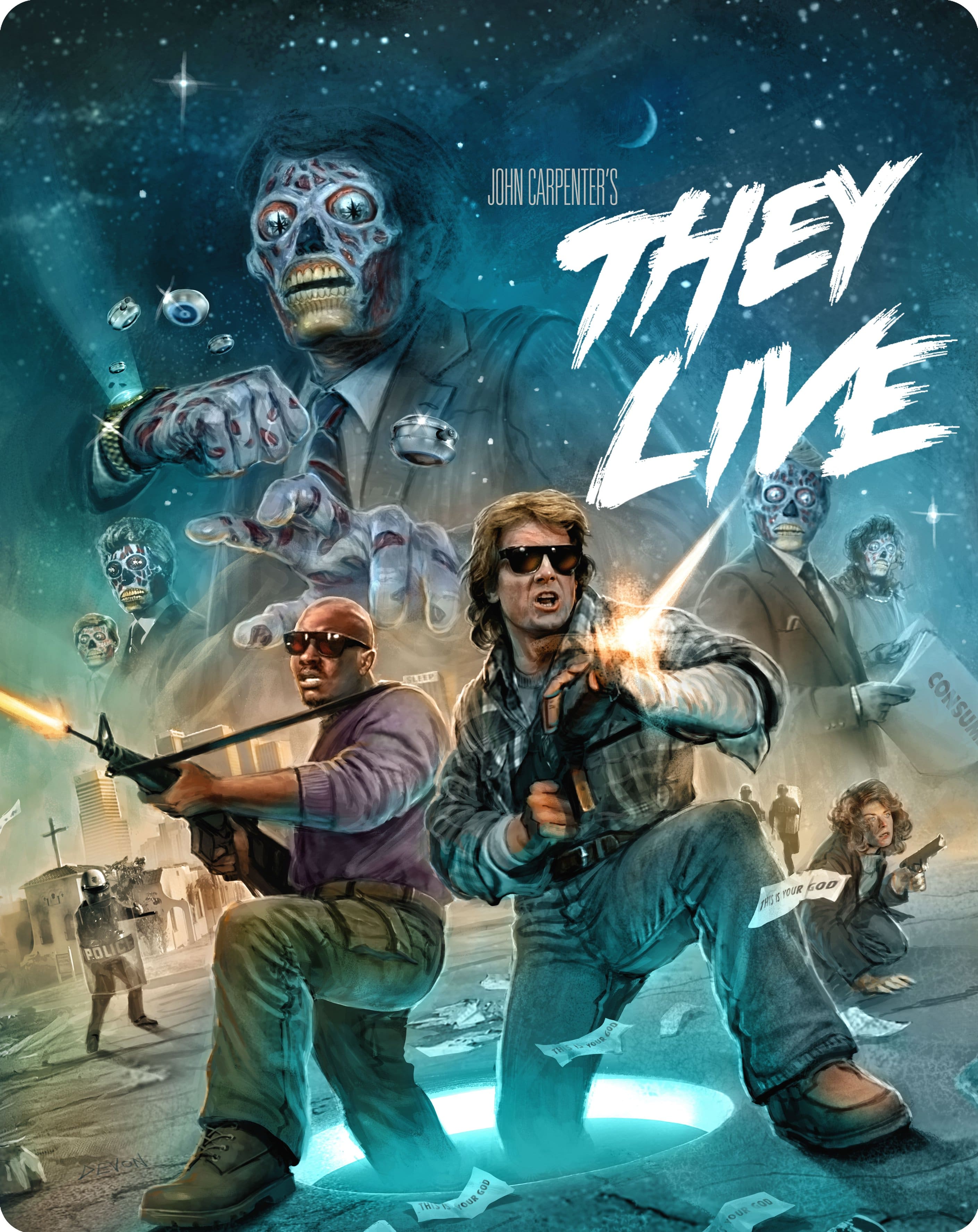 Best Buy: They Live [SteelBook] [4K Ultra HD Blu-ray/Blu-ray] [1988]