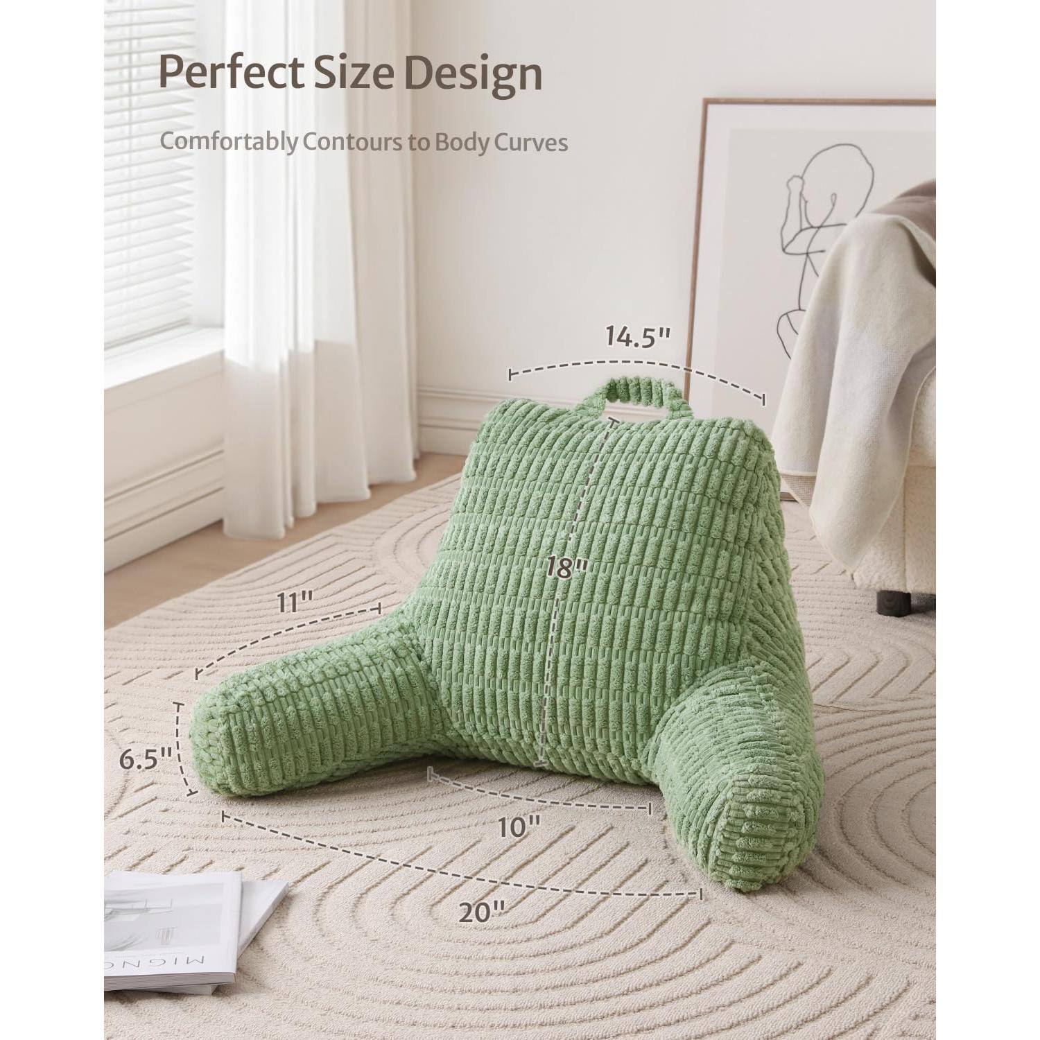 Perfect Size Design  
Comfortably Contours to Body Curves  

14.5"  
11"  
18"  
6.5"  
10"  
20"