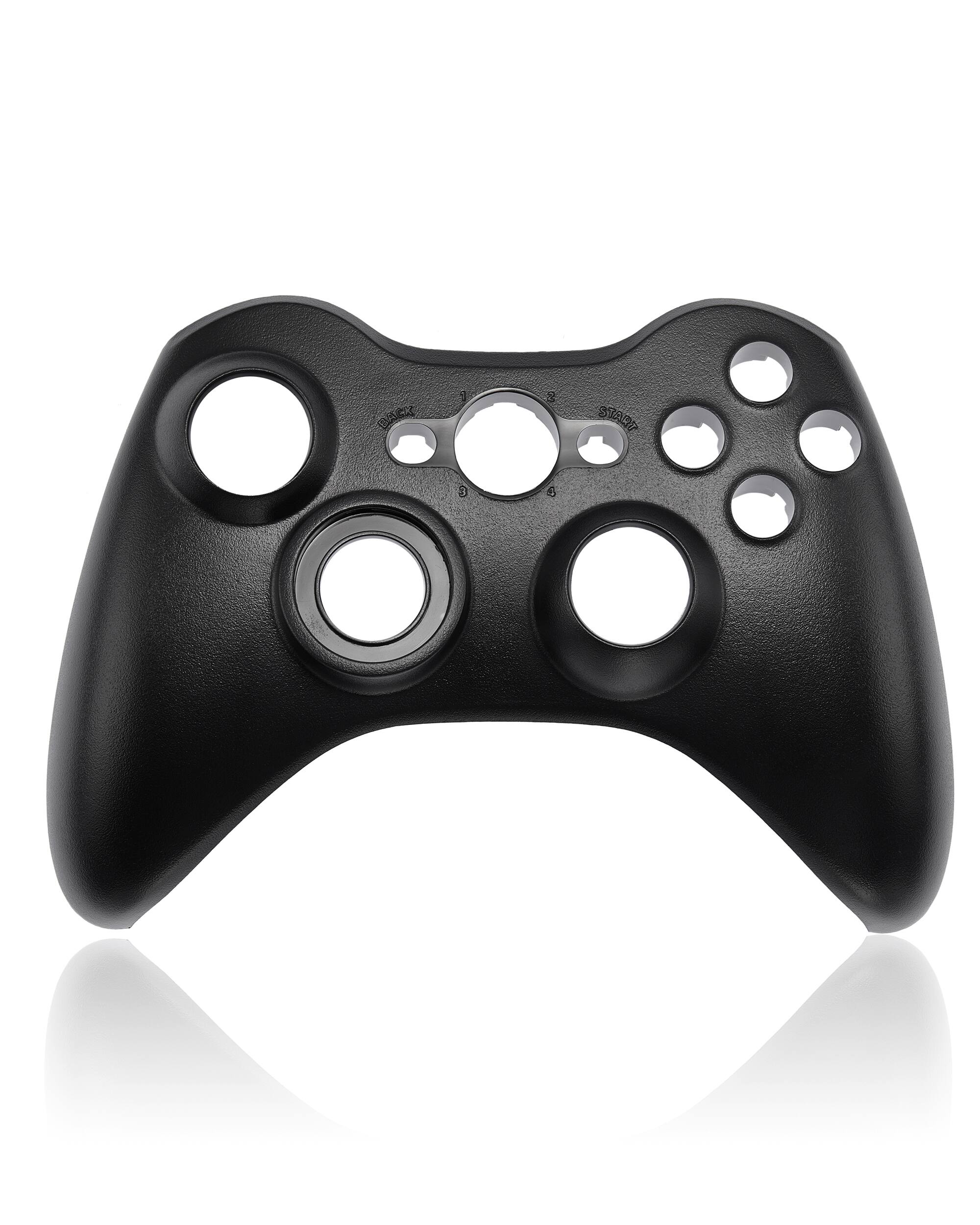 Front. MobileSentrix - Top Faceplate Compatible For Xbox 360 / 360 E / 360 S Controller - Black - Black.