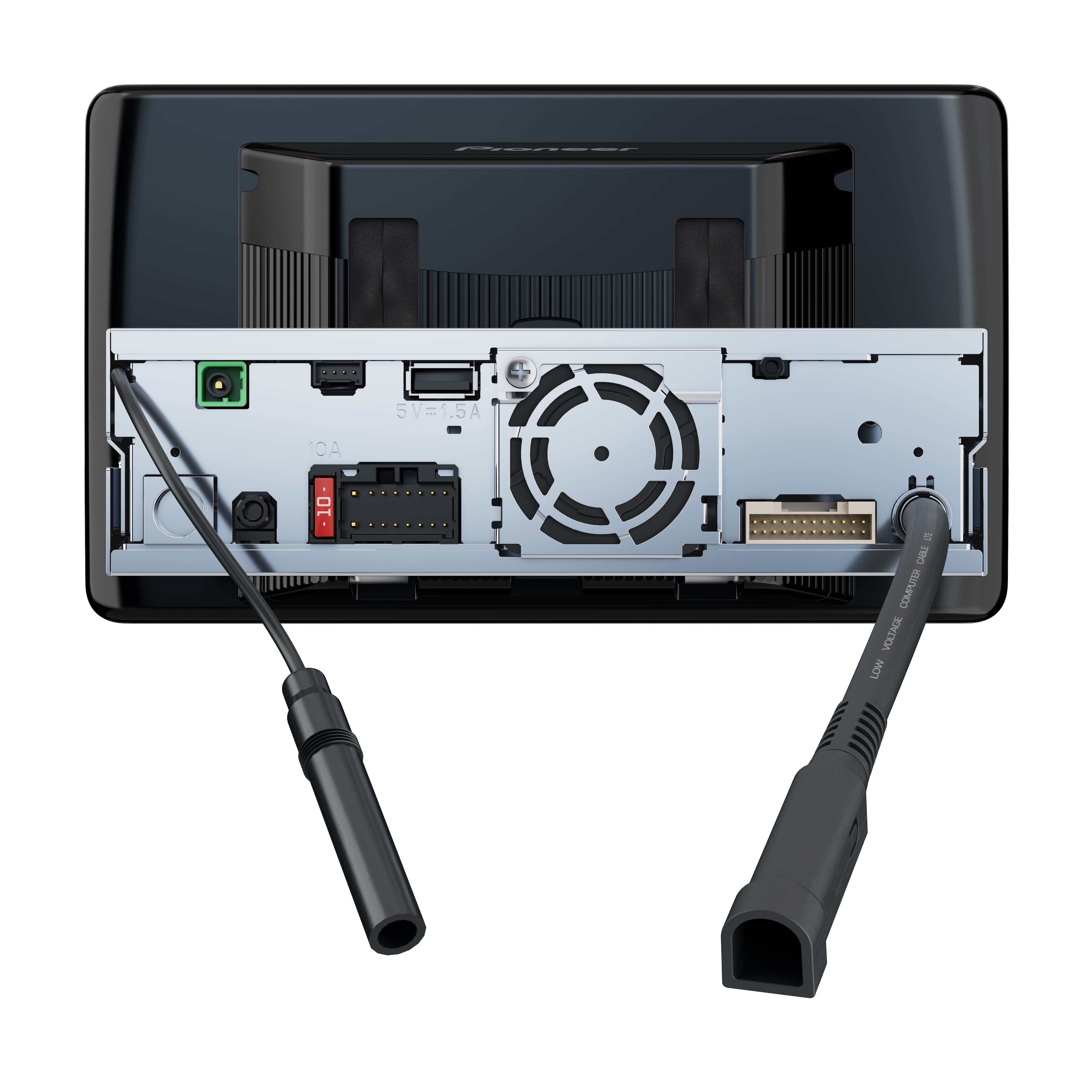 Alt View 13. Pioneer - 9" Android Auto and Apple CarPlay Bluetooth Digital Media (DM) Receiver - Black.