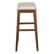 Left. OSP Home Furnishings - Metro 29" Leather Saddle Stool with Nail Head Accents - Cream.