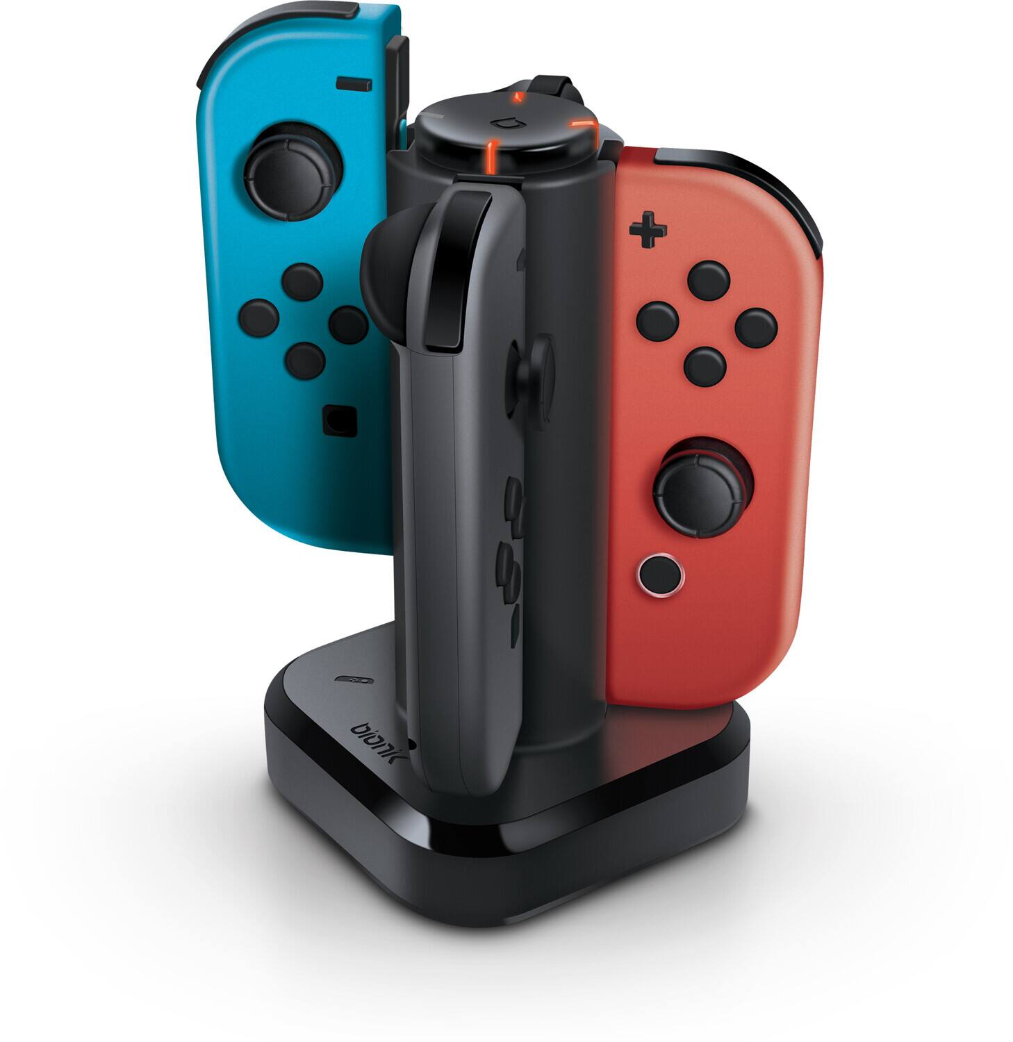 Alt View 2. Bionik - Nintendo Switch Tetra Power Quad Port Dock - Charges Controllers - Multicolor.