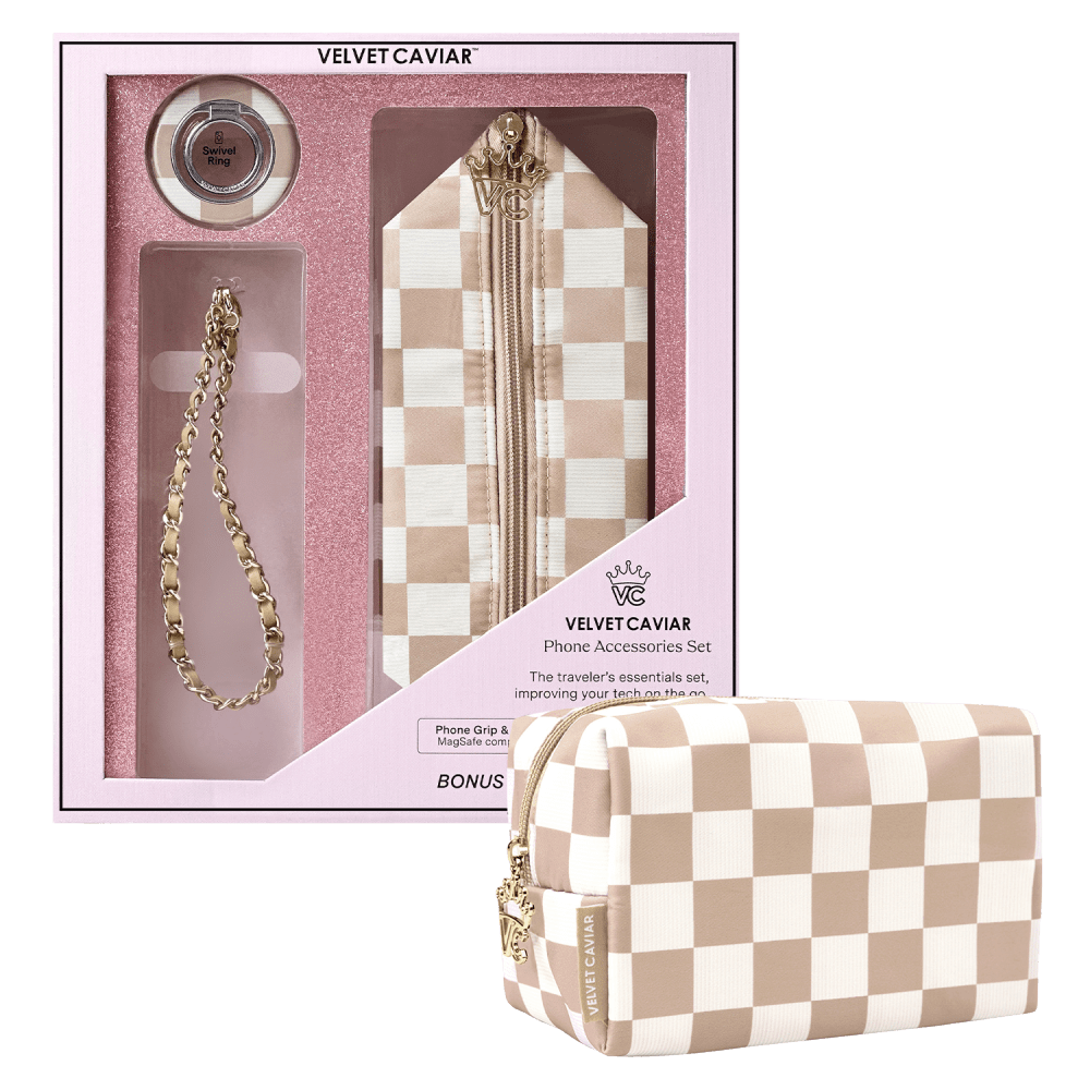 VELVET CAVIAR

& Swivel Ring

WINGS

VC VELVET CAVIAR Phone Accessories Set

The traveler's essentials set, improving your tech on the go

Phone Grip & MagSafe com

BONUS

CAVIAR VELVET