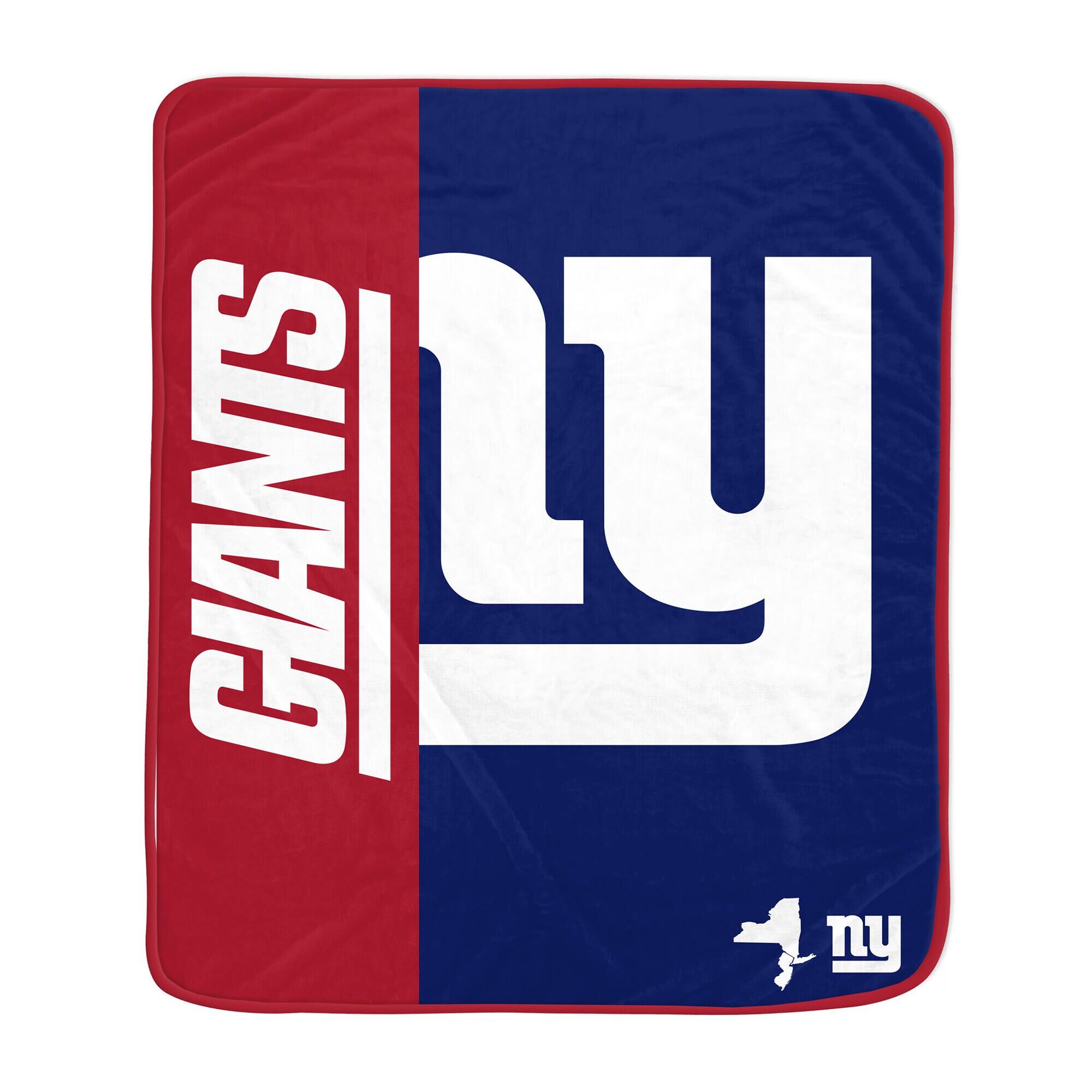 Front. Pegasus - New York Giants 50" x 60" Endzone Ultra Soft Throw Blanket - Multicolor.