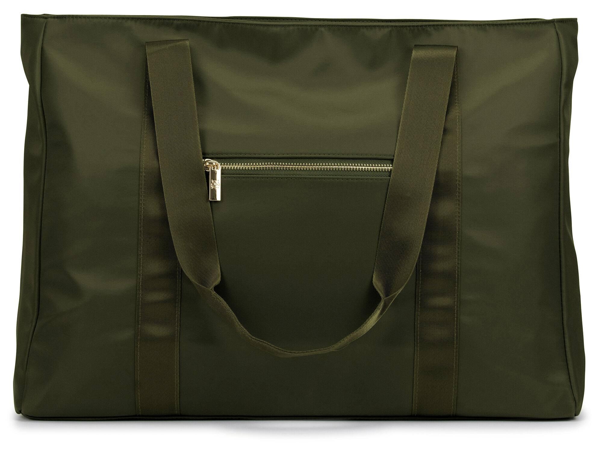 Alt View 1. Badgley Mischka - BADGLEY MISCHKA Nylon Weekender Duffel Bag | Olive Green - Olive Green.