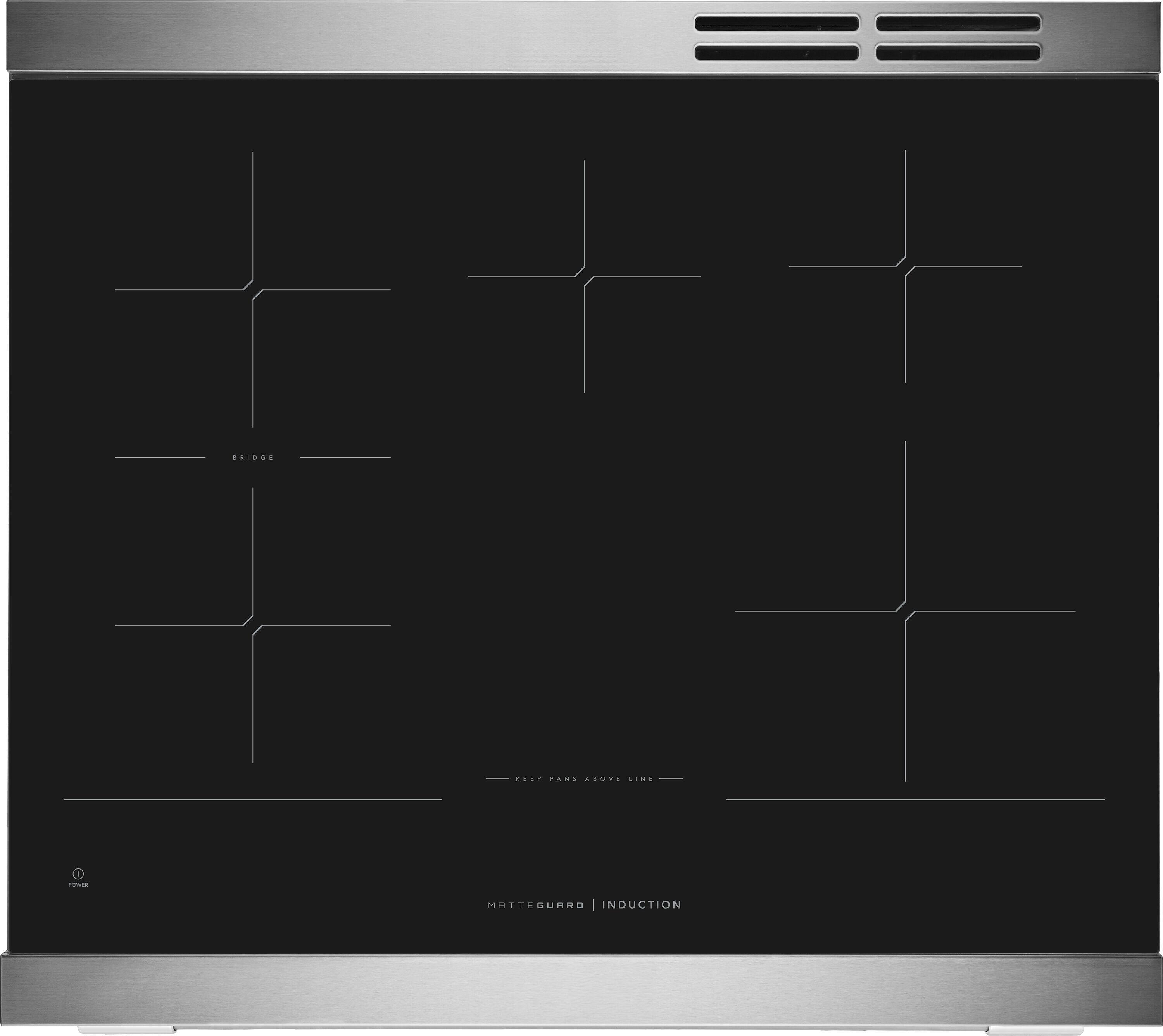 SHINGS  
KEEP PANS ABOVE LINE  
GLIVES  
MATTEGUARD 1 INDUCTION