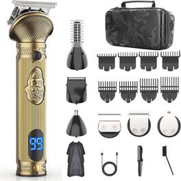 RTMB - Travel Electric Shavers with Case, Cordless Hair Clipper - Gold