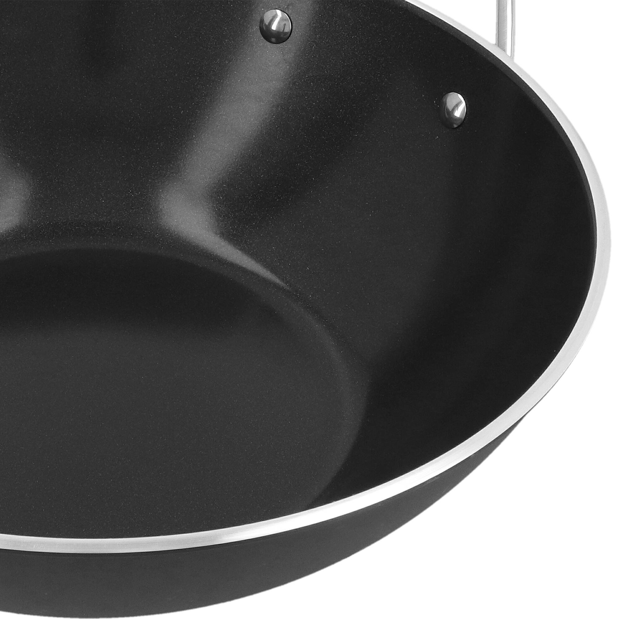 Alt View 2. Demeyere - Demeyere AluPro Ceramic 12-inch Aluminum Nonstick Wok - Black.