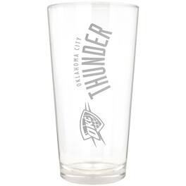 Great American Products - Oklahoma City Thunder Etched 16oz. Vertical Rally Cry Pint Glass - Multicolor