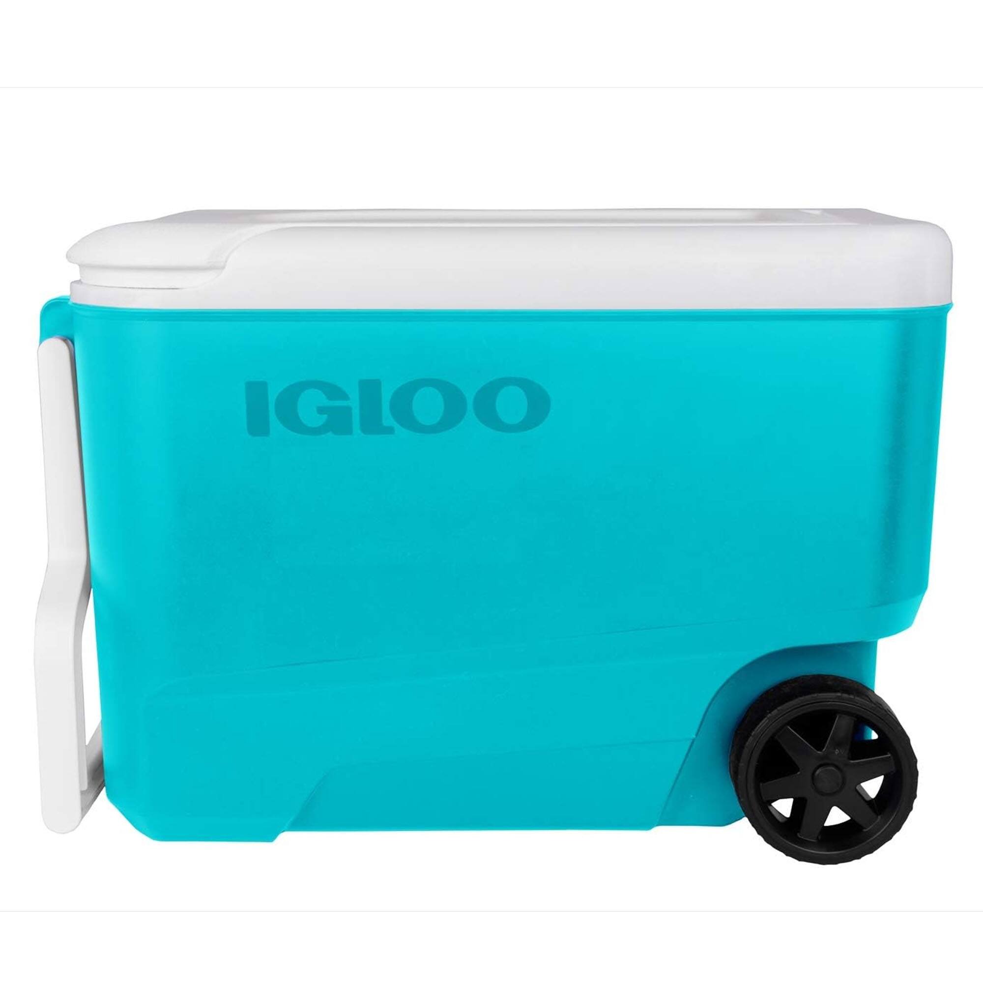 Front. Igloo - IGLOO Wheelie Cool 38 Qt Cooler, Aqua Marine - Aqua Marine.